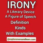 Irony- A literary Device- A figure of speech