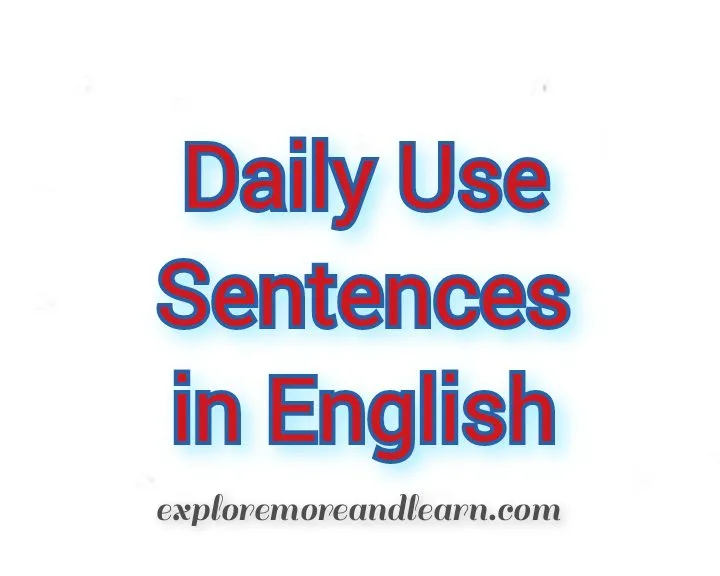 Daily use sentences in Hindi to English
